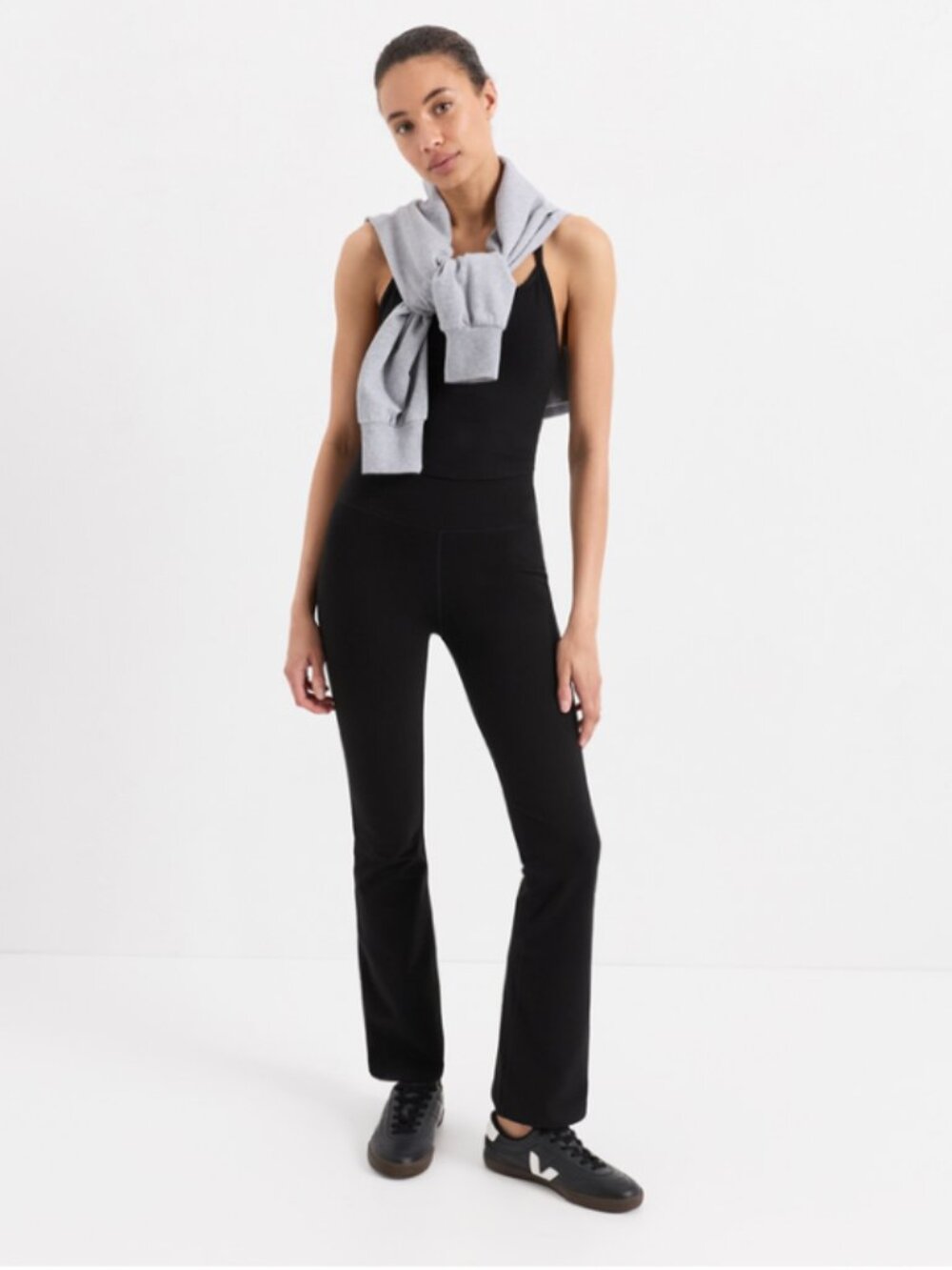 Pact Black Flare Leggings Size S